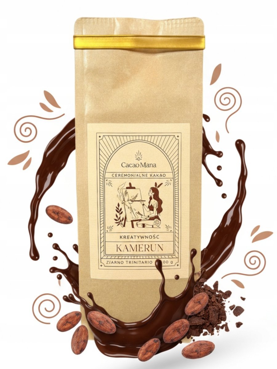CacaoMana Kamerun Kreatynowść 100 g Trinitario Kakao Ceremonialne