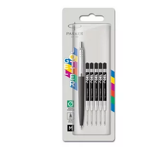 Parker Długopis Jotter żelowy CT z 5 wkładami czarny - Długopisy - miniaturka - grafika 1