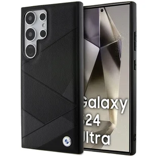 BMW BMHCS24L23RCGPK S24 Ultra S928 czarny/black hardcase Signature Leather Crossing Lines Pattern - Etui i futerały do telefonów - miniaturka - grafika 10
