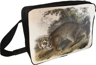 Torba na ramię Common American Wildcat James Audubon - Torby szkolne - miniaturka - grafika 1