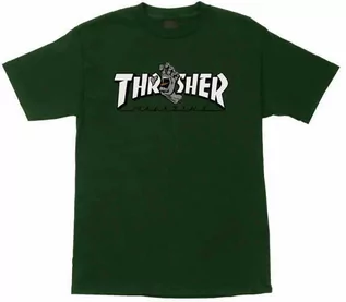 Koszulki dla chłopców - Santa Cruz Thrasher Screaming L FOREST GREEN koszulka męska - M - grafika 1
