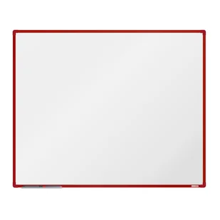 boardOK Biała magnetyczna tablica boardOK, 150 x 120 cm, czerwona rama VOK150120-1300 - Tablice i flipcharty - miniaturka - grafika 1