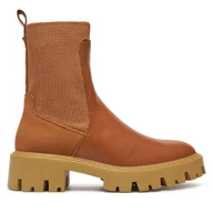 Botki damskie - Botki ONLY 15329824 Brązowy - miniaturka - grafika 1