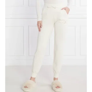 Emporio Armani Spodnie dresowe | Regular Fit - Dresy damskie - miniaturka - grafika 1