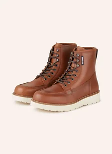 Tommy Hilfiger Botki Sznurowane braun - Botki damskie - miniaturka - grafika 1