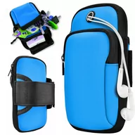 Etui i futerały do telefonów - Etui na ramię do biegania niebieskie - miniaturka - grafika 1