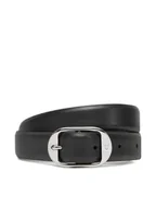 Paski - Calvin Klein Pasek Damski Forged Pin Belt 25Mm LV04K7014G Czarny - miniaturka - grafika 1