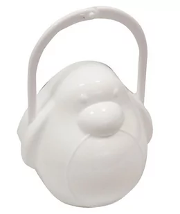 Poupy Poupy, Pojemnik na smoczek, 0m+, Pingwin, Biały - Akcesoria do smoczków - miniaturka - grafika 1