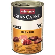 Mokra karma dla psów - Animonda Grancarno Adult Rind Pute Wołowina + Indyk 400G - miniaturka - grafika 1