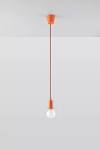 Sollux Lighting Lampa wisząca DIEGO 1 pomarańczowy SL.0584 - Lampy sufitowe - miniaturka - grafika 1