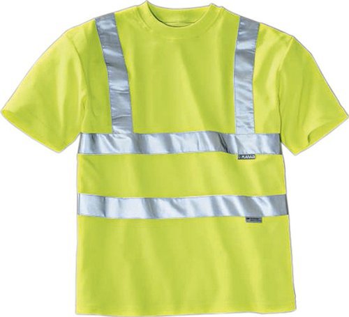 Planam 2096048 T-shirt wysoce widoczny rozmiar M w kolorze żółtym, M