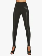 Spodnie damskie - Damskie spodnie Ally 200 DEN czarne Bas Bleu r.M - miniaturka - grafika 1