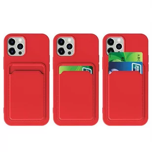 Card Case silikonowe etui portfel z kieszonką na kartę dokumenty do Xiaomi Redmi Note 10 5G / Poco M3 Pro granatowy - Etui i futerały do telefonów - miniaturka - grafika 7