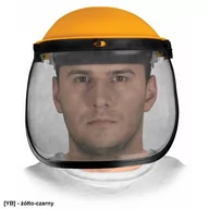 Okulary ochronne - OTFS-ME - osłona twarzy z metalowej siatki, z ramką i nagłowiem. - miniaturka - grafika 1