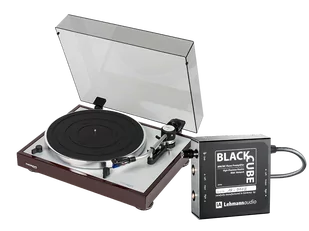TD 403 DD (orzech) + Black Cube (czarny) - Gramofony - miniaturka - grafika 1