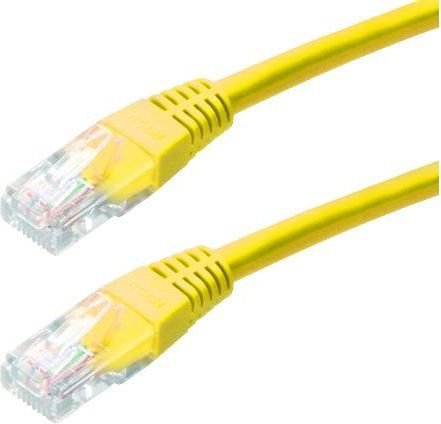 Lynx CS Patchcord, Cat6, UTP, 1m, żółty PK-UTP6-010-YEL
