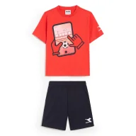 Koszulki dla dziewczynek - Zestaw chłopięcy DIADORA JB.SET SS PLAYGROUND - miniaturka - grafika 1