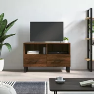 Szafki RTV - vidaXL Szafka pod telewizor, brązowy dąb, 80x36x50 cm - miniaturka - grafika 1