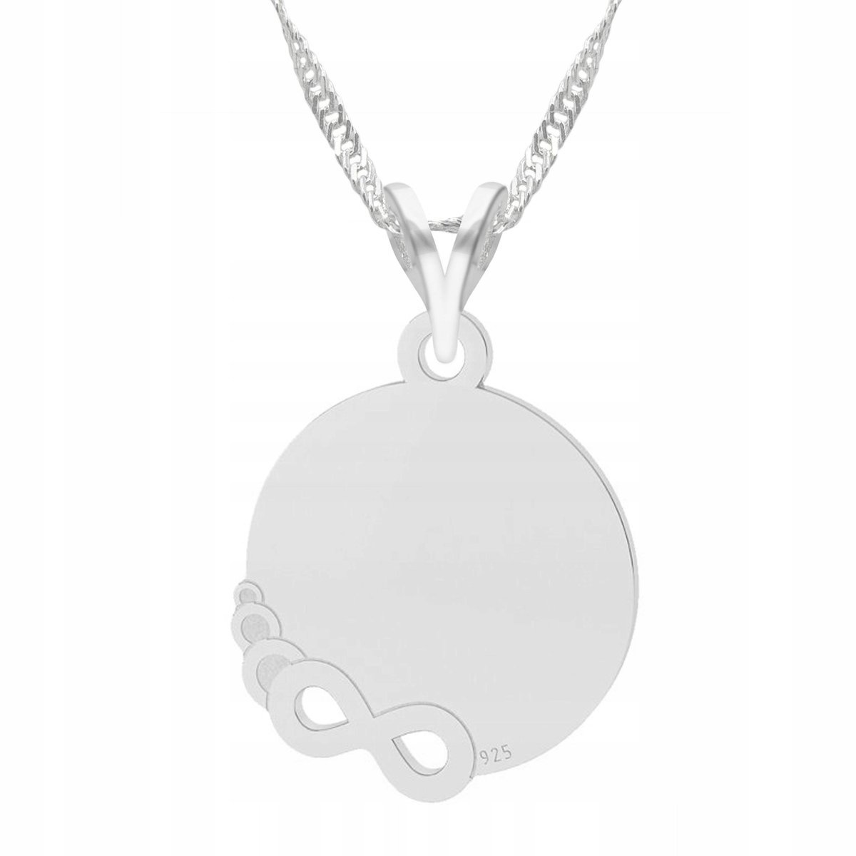 Naszyjnik Srebrny Nieskończoność Infinity Symbol Love Ósemka SREBRO 925