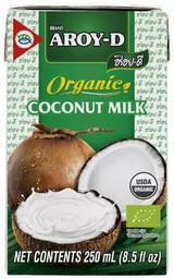 Mleko kokosowe Organic (70% wyciągu z kokosa) w kartonie 250ml - AROY-D - Mleko - miniaturka - grafika 1