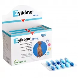 Vetoquinol zylkene 450 mg blister 50 kapsułek na stres, uspokojenie, sylwester, pies - Suplementy i witaminy dla kotów - miniaturka - grafika 1