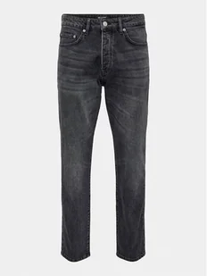 Only & Sons Jeansy Yoke 22027850 Czarny Tapered Fit - Spodnie męskie - miniaturka - grafika 1