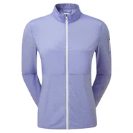 Golf - Damska bluza golfowa fioletowa Footjoy Full-Zip Space Dye Midlayer Ladies violet - miniaturka - grafika 1