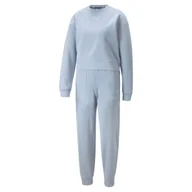 Dresy damskie - Damski dres komplet PUMA Loungewear Suit FL Blue Wash - miniaturka - grafika 1