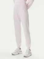 Spodnie damskie - Guess Spodnie materiałowe O5GB05 KCQP2 Różowy Regular Fit - miniaturka - grafika 1