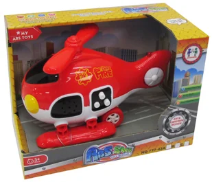 Helikopter Strażacki Na Baterie Zabawka Dla Dzieci - Samoloty i helikoptery - miniaturka - grafika 1