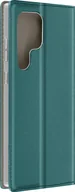 Portfele - Avizar, etui portfelowe do Samsung Galaxy S24 Ultra, uchwyt na karty i podstawka, ciemnozielone - miniaturka - grafika 1