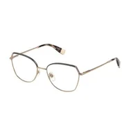 Okulary przeciwsłoneczne - Furla VFU586 Okulary, Shiny Copper Gold z dużymi częściami, 54 damskie, Shiny Copper Gold With Coloured Parts, 54 - miniaturka - grafika 1
