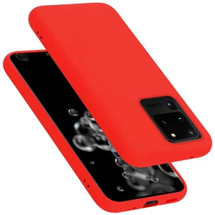 Pokrowiec Do Samsung Galaxy S20 ULTRA Etui w LIQUID CZERWONY TPU Silikon Case Cover Obudowa Ochronny Cadorabo - Etui i futerały do telefonów - miniaturka - grafika 1