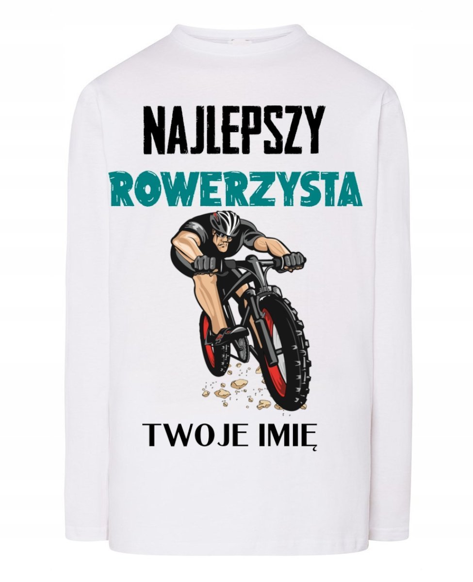 Longsleeve Najlepszy Rowerzysta Imię S