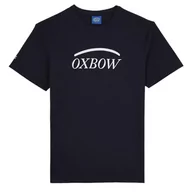 Koszulki męskie - OXBOW T-shirt męski, Głęboki granatowy, M - miniaturka - grafika 1