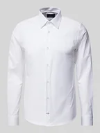 Koszule męskie - Koszula biznesowa o kroju slim fit z kołnierzykiem typu kent model ‘Pierce’ - miniaturka - grafika 1