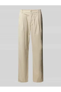 Chinosy o kroju tapered fit z wpuszczanymi kieszeniami model ADHANN - Replay - Spodnie męskie - miniaturka - grafika 1