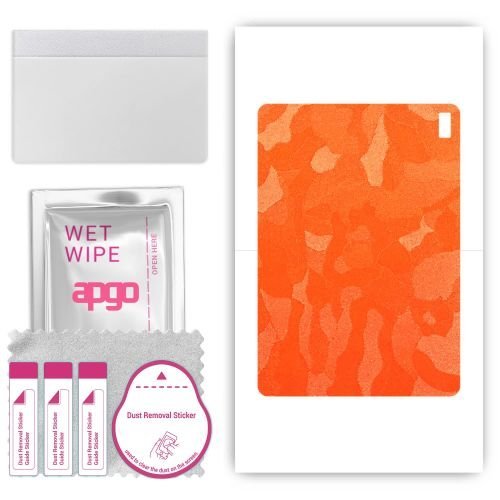 folia naklejka skórka strukturalna na TYŁ do HTC A103 - Moro Camo Pomarańczowy - apgo SKINS