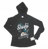 Bluzki damskie - Szara bluzka San Jose Sharks Reebok XL 16 lat - miniaturka - grafika 1