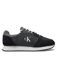Sneakersy męskie - Sneakersy Calvin Klein Jeans Retro Sock Runner Mg Wmm YM0YM01152 Czarny - miniaturka - grafika 1