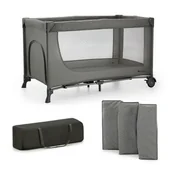 Łóżeczka i kojce - Kinderkraft JOY szary - miniaturka - grafika 1