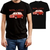 Koszulki męskie - T-SHIRT MĘSKI DLA FANA FIAT 126P MALUCH ŚMIESZNA KOSZULKA CZARNA R-XS A534 - miniaturka - grafika 1