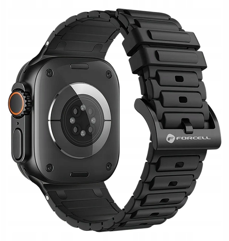 ForCell Pasek do Apple Watch F-Design FA06 dziurki silikon 38 / 40 / 41 mm czarny