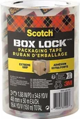 Akcesoria do pakowania - Q-Connect Taśma pakowa SCOTCH®Box Lock, 48mm x 50m, 3szt., transparentna - miniaturka - grafika 1