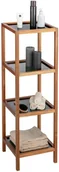 Półki łazienkowe - Regał łazienkowy słupek z drewna akacji FONDI, wys. 86 cm - miniaturka - grafika 1
