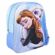 Plecaki szkolne i tornistry - Plecak dziecięcy 3D Ana i Elza Frozen, jasnoniebieski - miniaturka - grafika 1