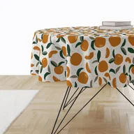 Obrusy i serwetki - Obrus okrągły SUMMER wzór SM27 | geometryczne pomarańcze średnica 130 cm - miniaturka - grafika 1