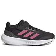 Koszulki i topy damskie - Buty adidas Runfalcon 3.0 Elastic Lace Top Strap HP5875 - czarne - miniaturka - grafika 1