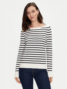 Tommy Hilfiger Sweter WW0WW40099 Écru Regular Fit - Swetry damskie - miniaturka - grafika 1