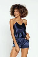 Piżamy damskie - Damska piżama, ciemnoniebieska, Dkaren - miniaturka - grafika 1
